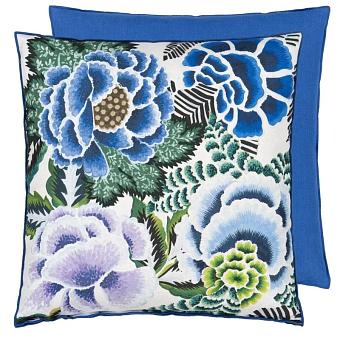 Подушка CCDG1455, Rose De Damas, Cobalt, Designers Guild 55 x 55см 